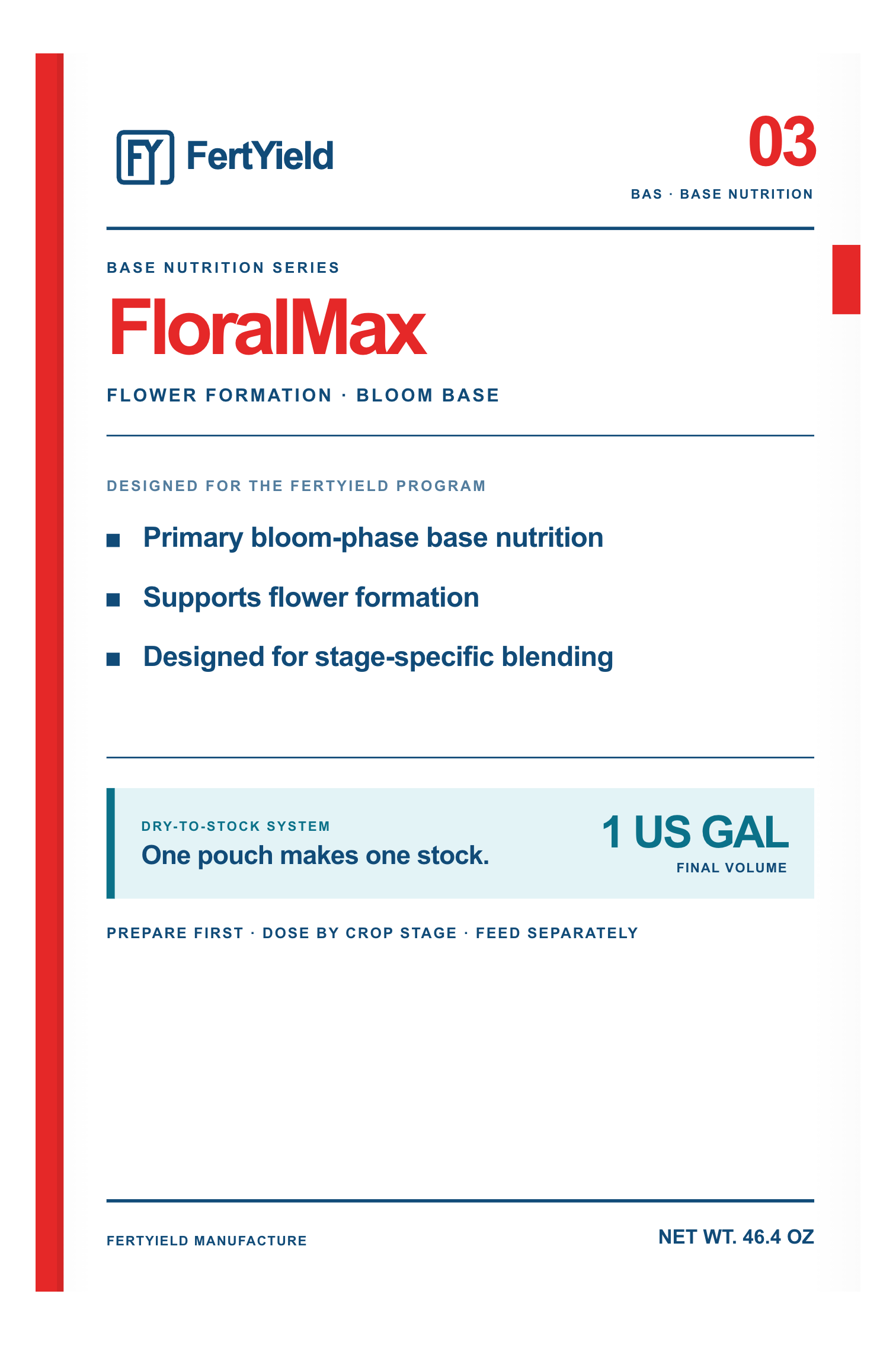 FloralMax front package label